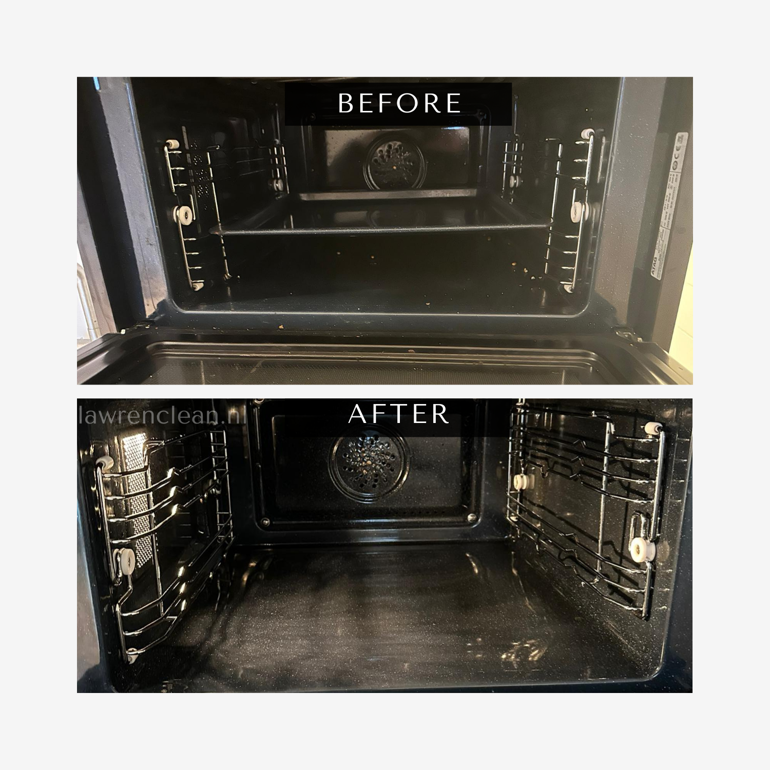 Microwave before and after