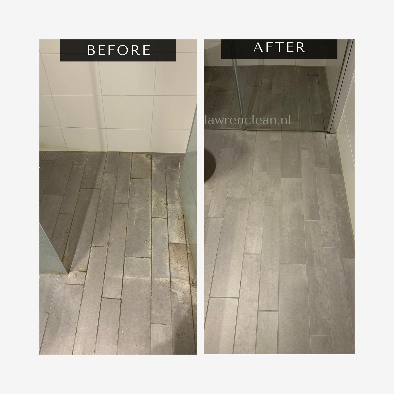 Floors before and after